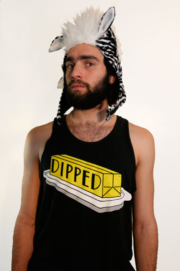 Dipped In Butter Tank Black And Yellow